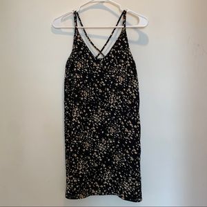 Topshop Black Floral Dress